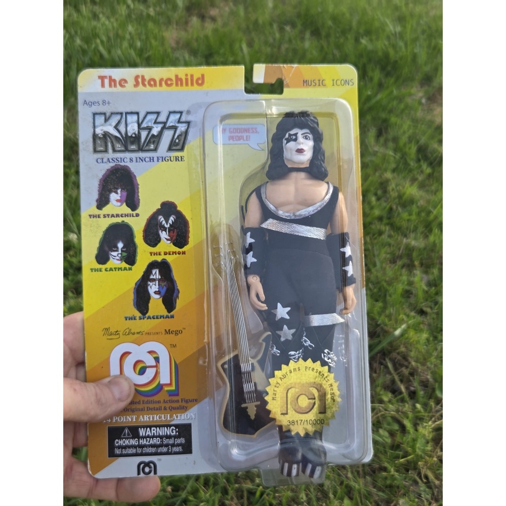 New MEGO 2018 Music Icons KISS The Starchild Paul Stanley 8" Action Figure